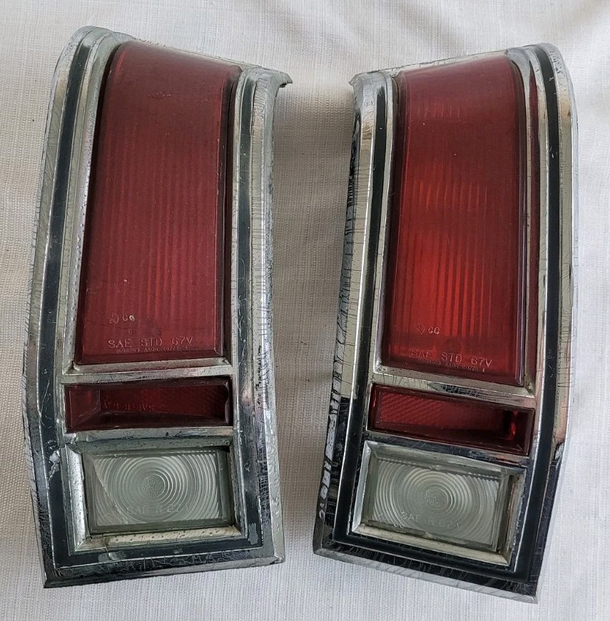 OEM 1967 Plymouth Valiant Rear Tail Light Pair Of 2 Left & Right
