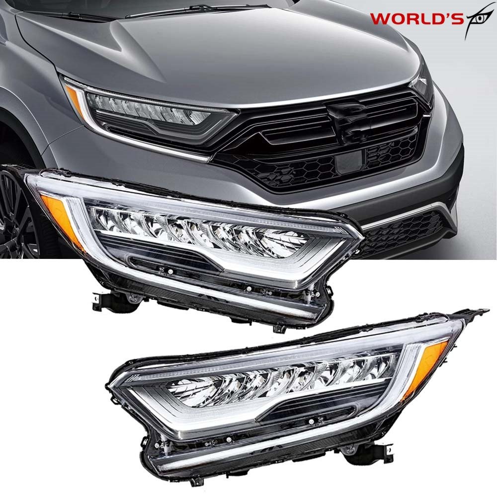 Right+Left For Honda CRV CR-V 2017-2022 LED Built-In Full LED Headlight Headlamp