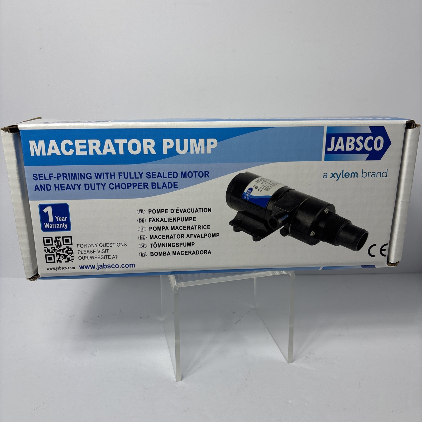 NEW Jabsco 18590-2092 Macerator Waste Pump 12V DC Marine Self-Priming 1-1/2 NEW Jabsco 18590-2092 Macerator Waste Pump 12V DC Marine Self-Priming 1-1/2