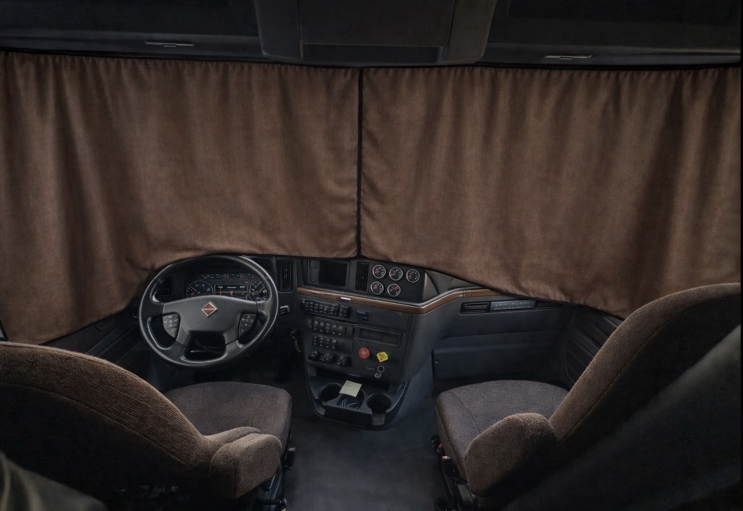 International Truck Windshield Curtains Left Right Pair Interior