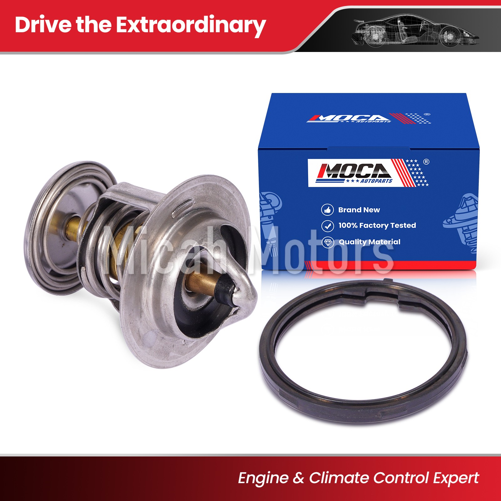 Coolant Thermostat for GMC Yukon Buick Chevrolet Pontiac Cadillac 5.3L 5.7L 6.0L