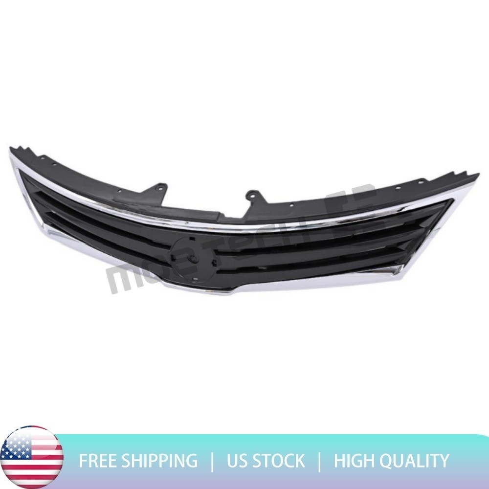 New Premium For 2010-2012 Nissan Versa Chrome / Black Front Grille 62310ZW80A