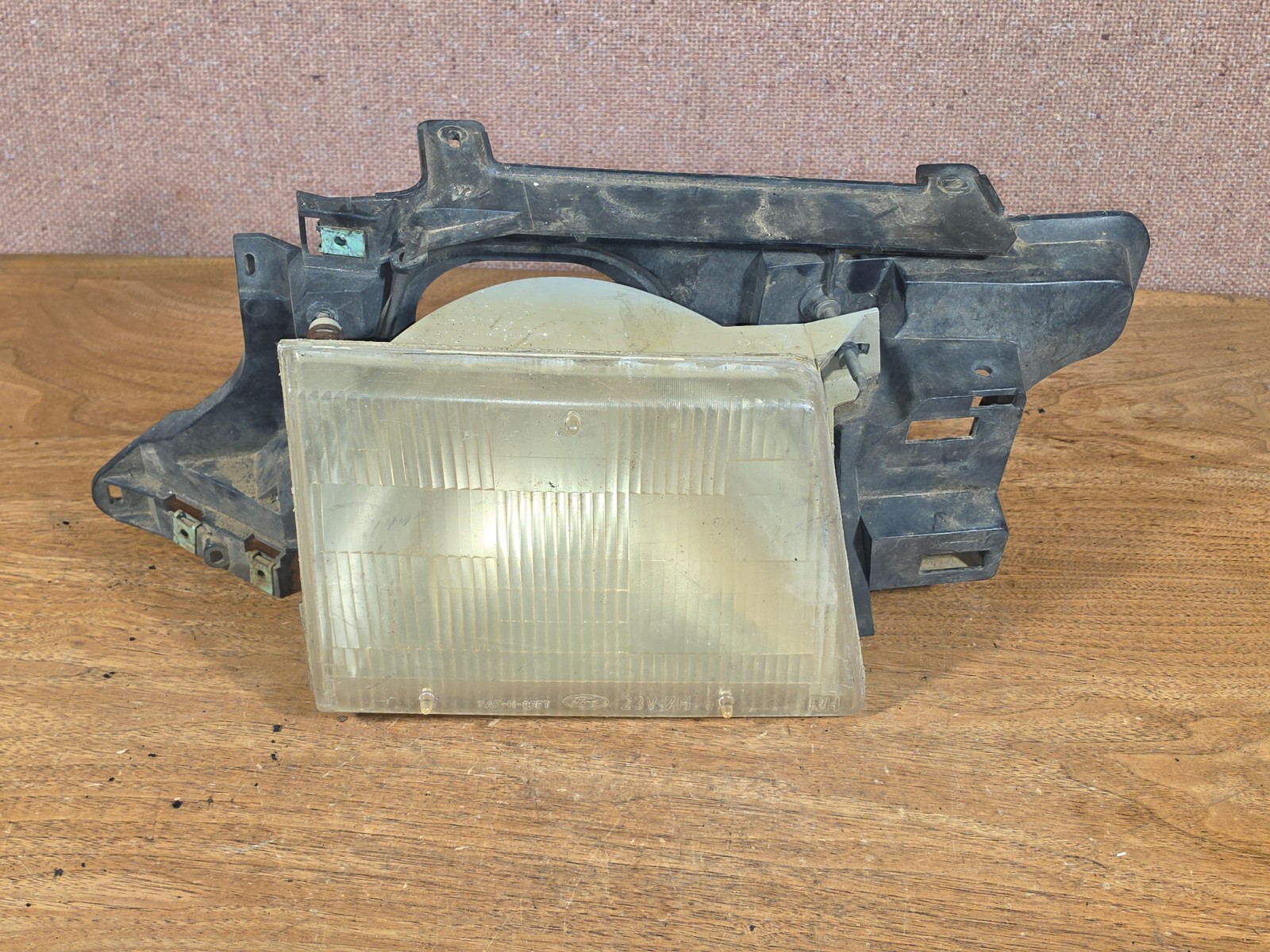85-90 Ford Escort OEM Right Headlight Assembly, passenger