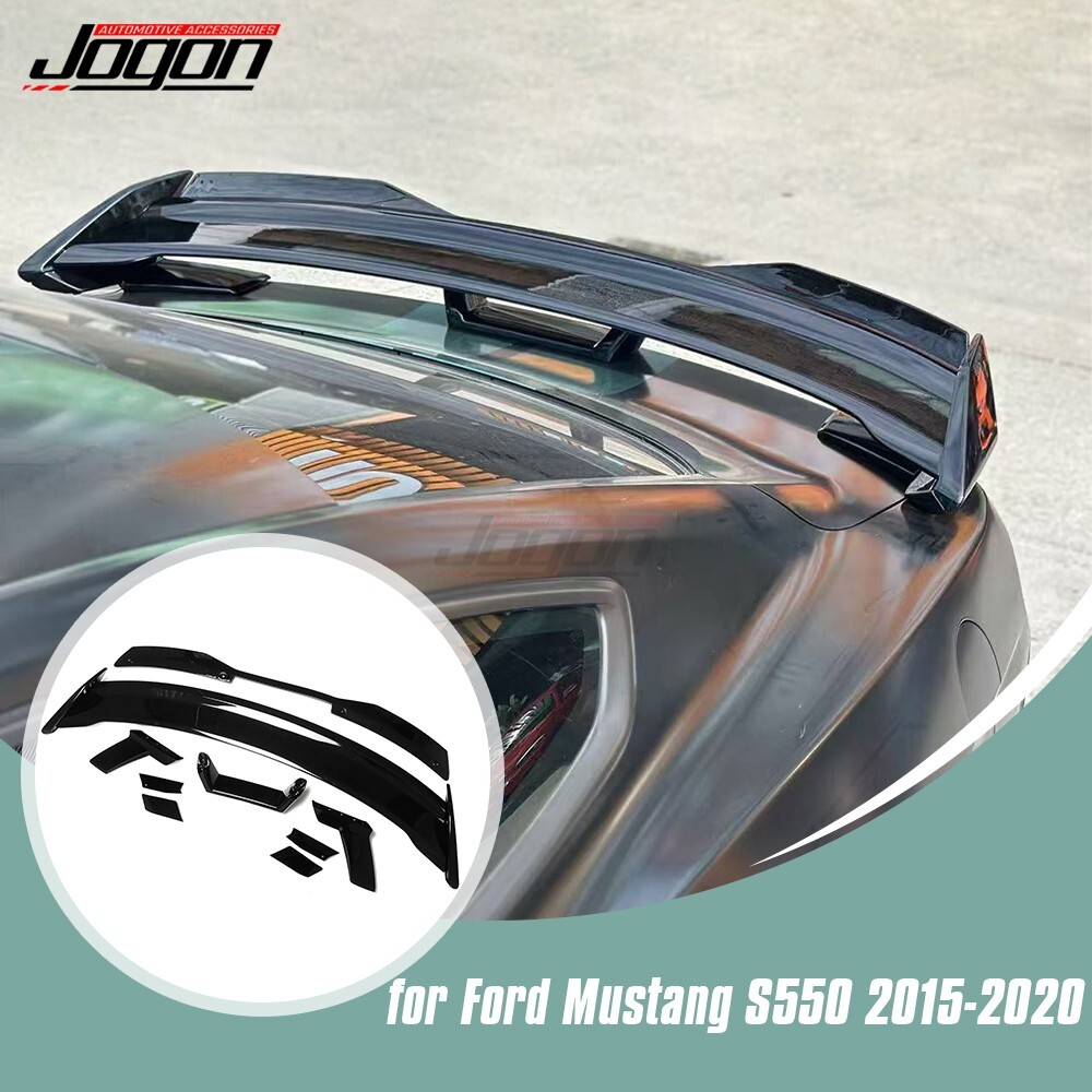 Rear Trunk HP Spoiler For Ford Mustang S550 2015-2023 Dark Horse GT Glossy Black Rear Trunk HP Spoiler For Ford Mustang S550 2015-2023 Dark Horse GT Glossy Black