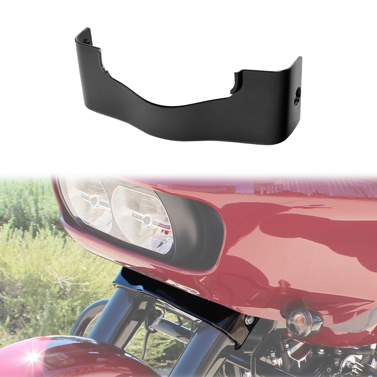 Black Outer Fairing Trim Skirt Fit For Harley Davidson Road Glide FLTRX 15-2024