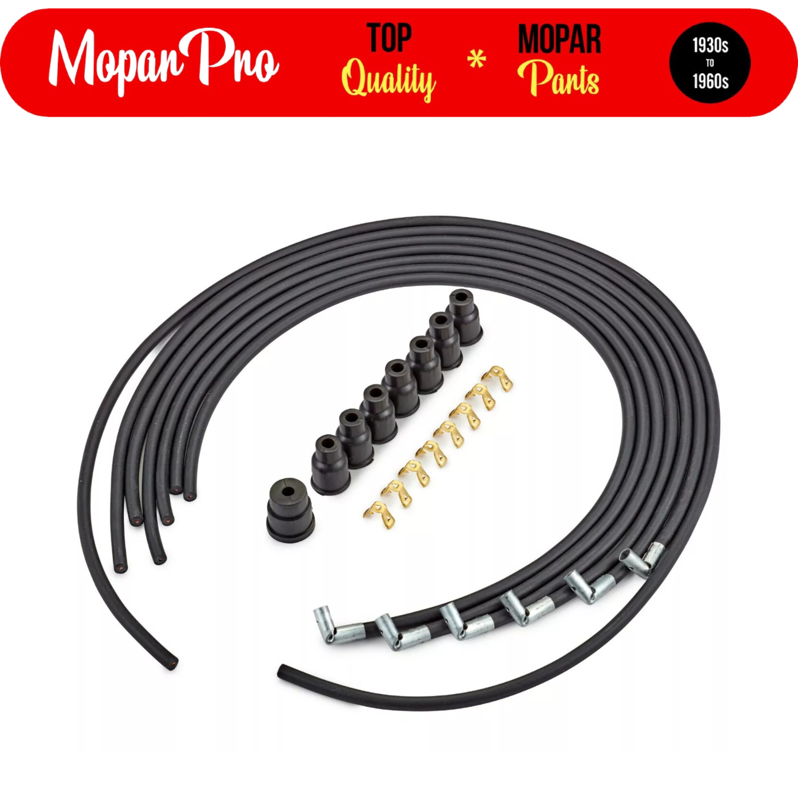 1940 PLYMOUTH BRAND NEW SPARK PLUG WIRES SET/IGNITION WIRE