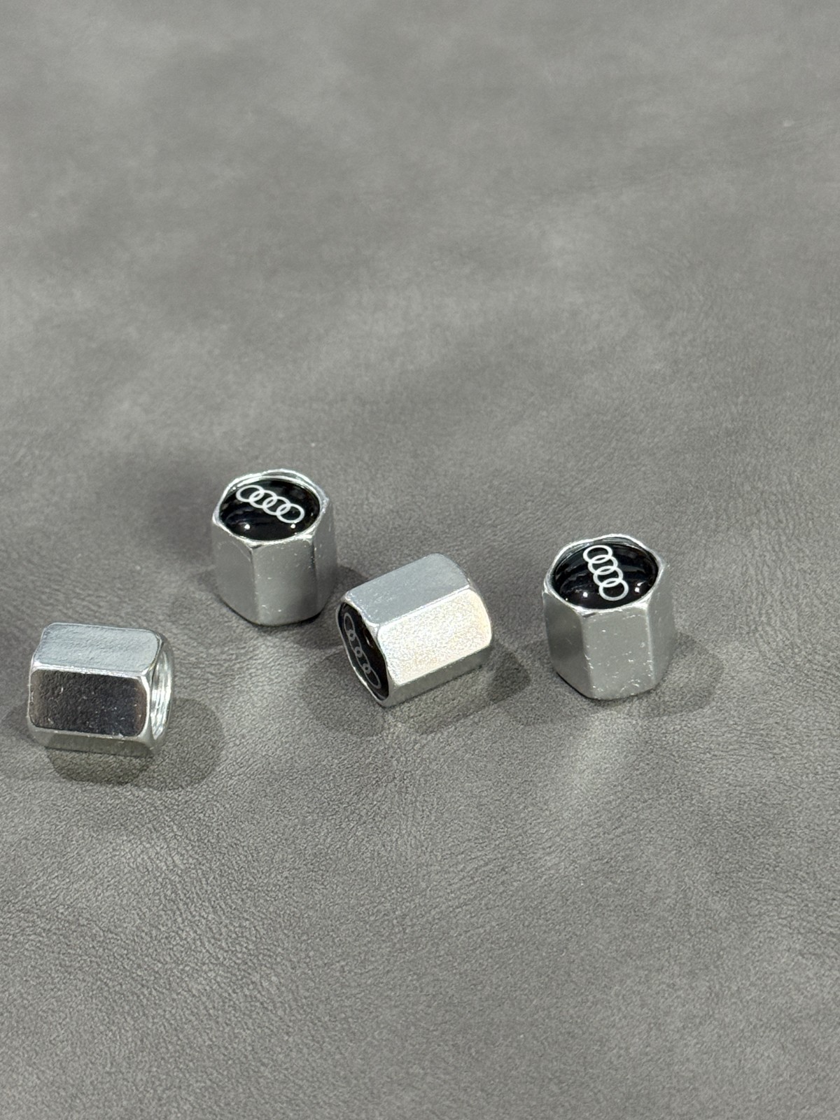 4x Hex Tire Valve Caps Cover - Fits Audi Wheel Air Stem Dust Caps 4x Hex Tire Valve Caps Cover - Fits Audi Wheel Air Stem Dust Caps