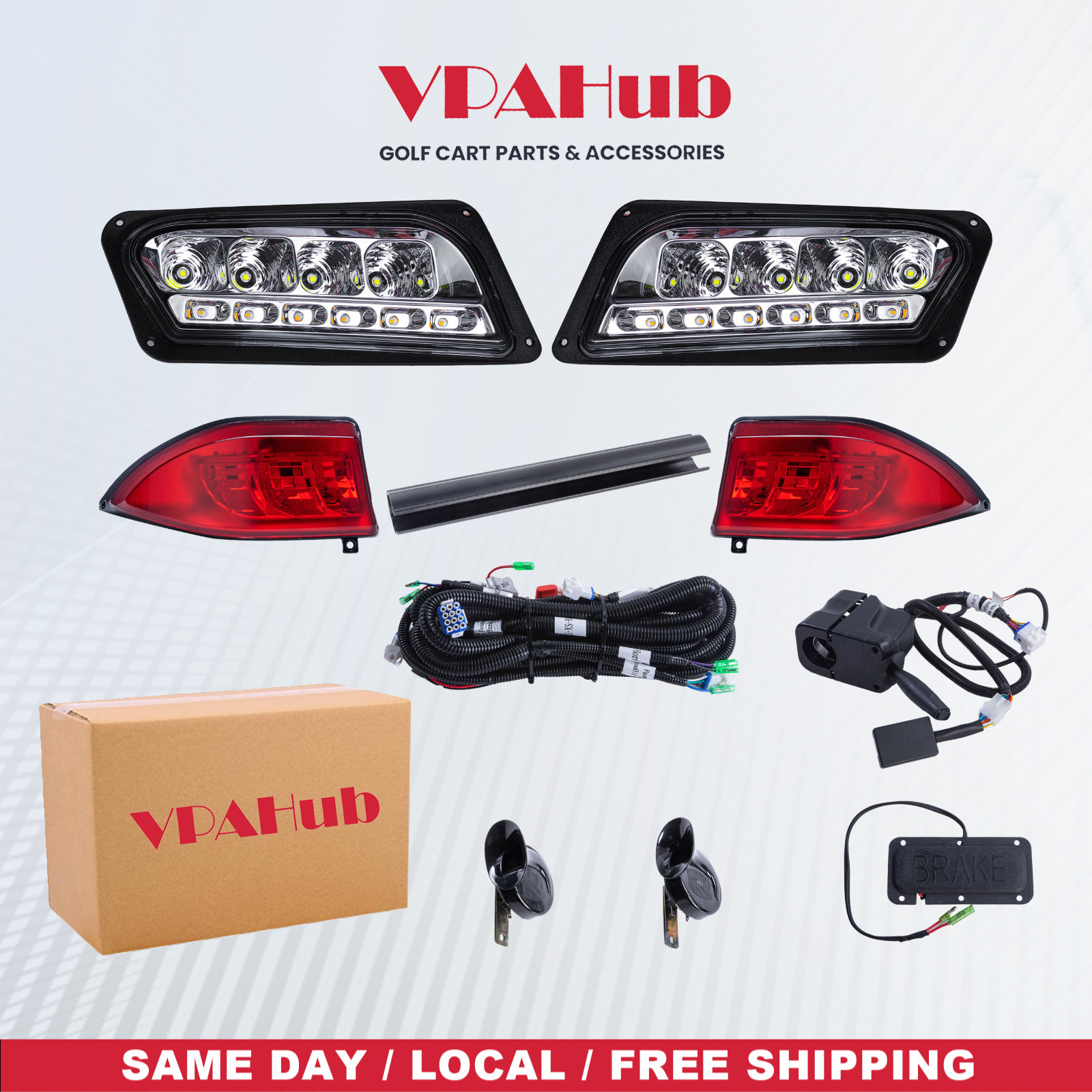 VPAHub Club Car Tempo LED Street Legal Light Kit 48V