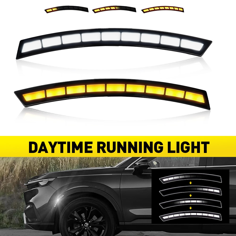 LED DRL Daytime Running Light Fog Lamp For Honda CR-V CRV 2023-2025 Turn Signal