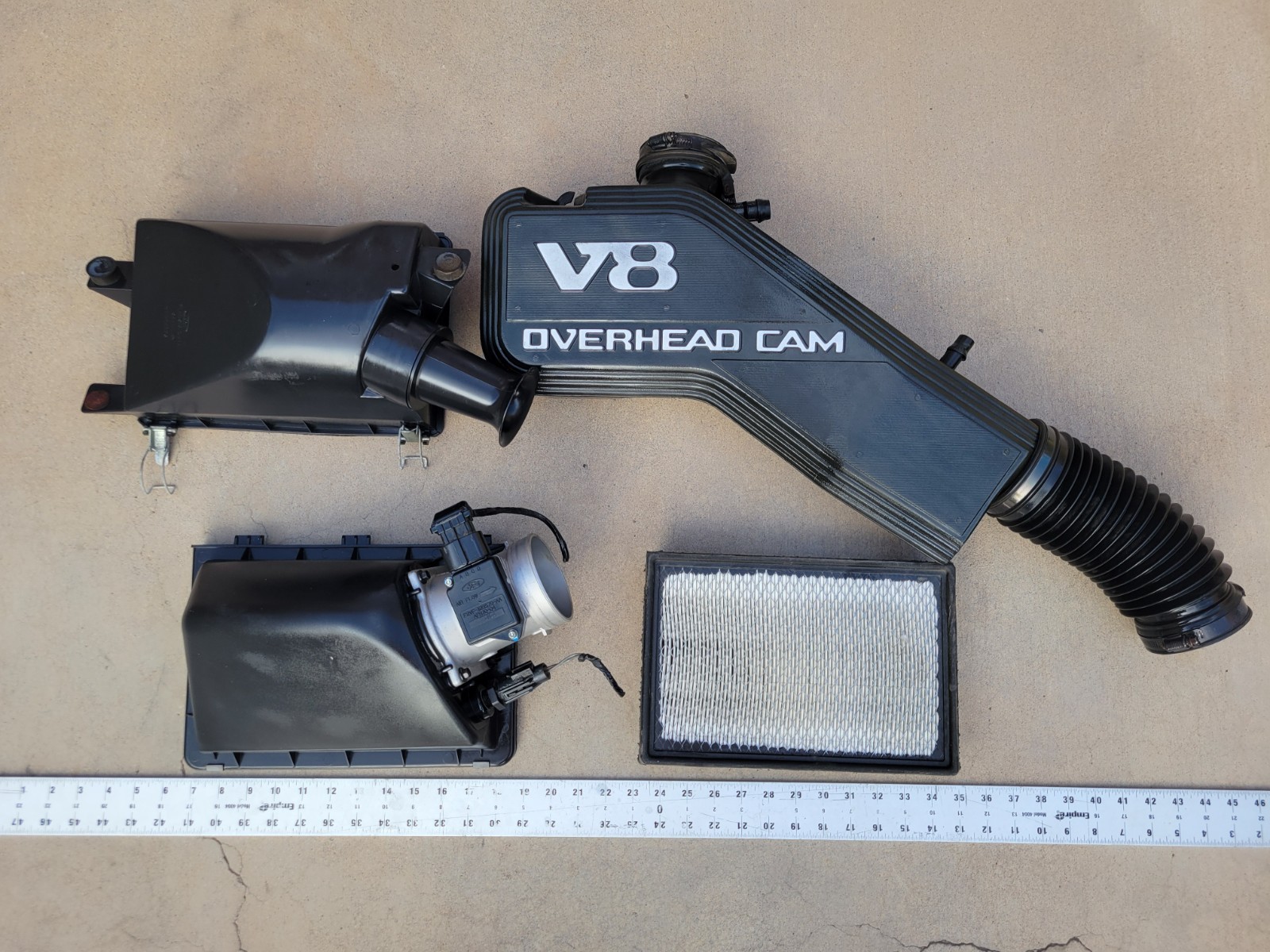 Complete 1991-1994 Mercury Grand Marquis Ford Crown Vic Air Box Intake Airbox OE