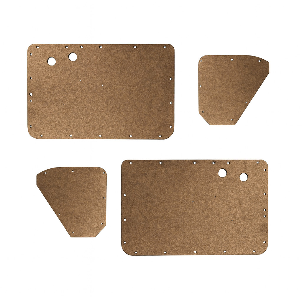 1953-1955 VW Beetle Set of 4 Door Panel and Rear Side Trim Cards - 