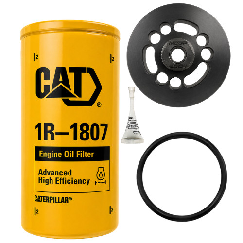 MDDP 6.7 Powerstroke CAT Oil Filter Conversion Kit - Longer 1R-1807 - SHIP US