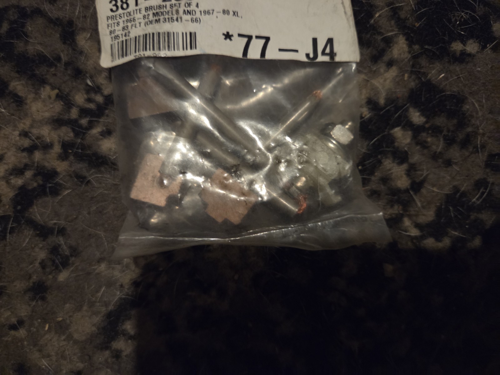 New NOS Prestolite Starter Brush Rebuild Kit for Harley Shovelhead 1966-1982...