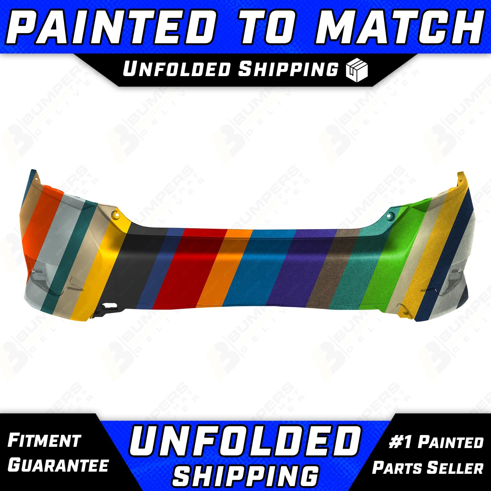 Painted To Match - Rear Bumper Cover Exact Fit 2016-2021 Honda Civic Sedan 16-21