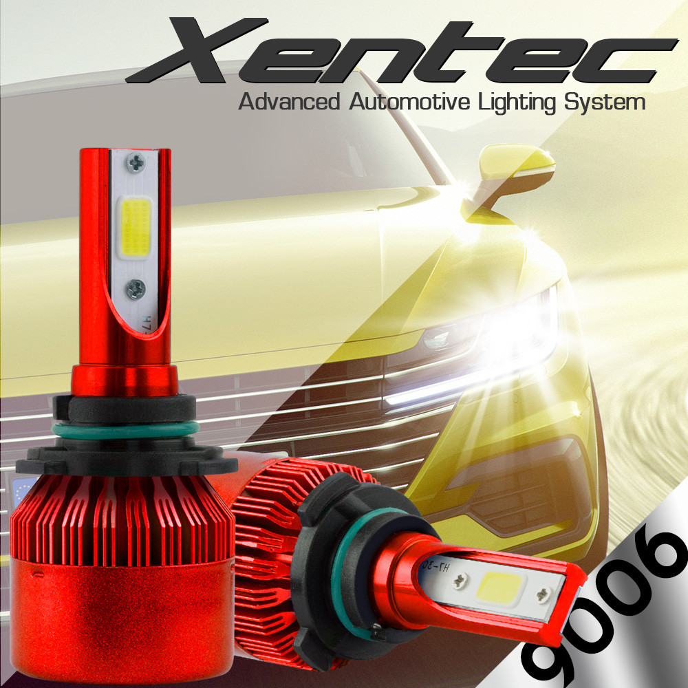 2x Xentec 9006 HB4 LED Headlight Bulb Kit Low Beam 6000K 60W 7600LM White Light