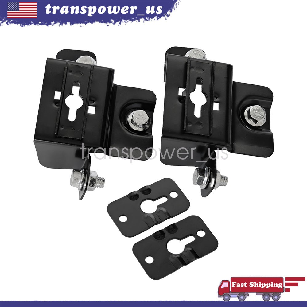 For 1969-72 Olds Cutlass 442 W25 Hood Pin Mount Bracket Replacement Plate Set