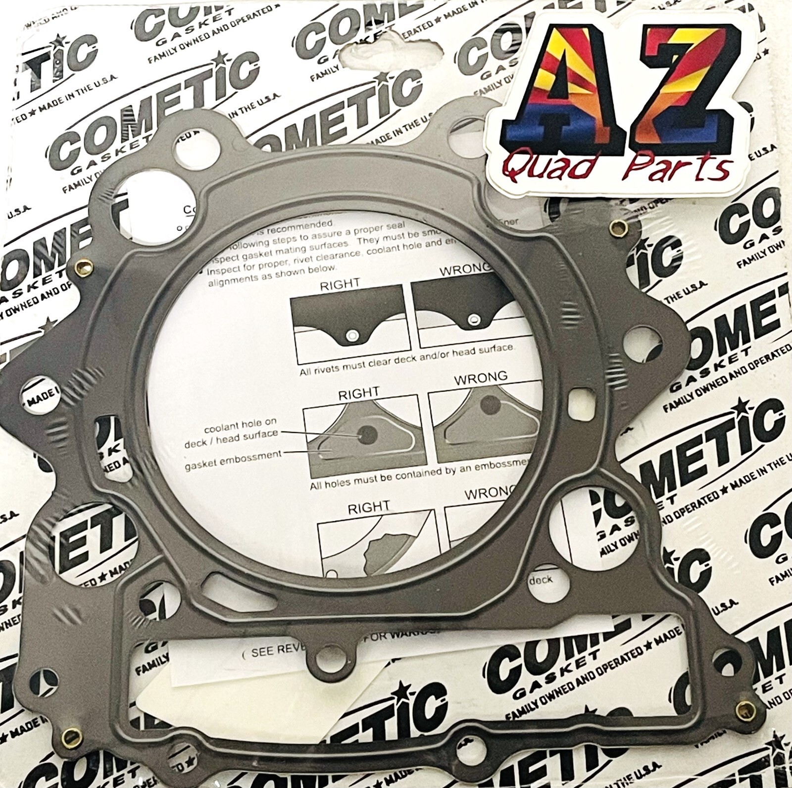 Yamaha Raptor Rhino Grizzly 660 102mm 102 686 719 Cometic Big Bore Head Gasket Yamaha Raptor Rhino Grizzly 660 102mm 102 686 719 Cometic Big Bore Head Gasket
