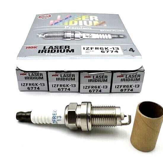 Set of 4 Genuine NGK 6774 Spark Plug Laser Iridium IZFR6K13