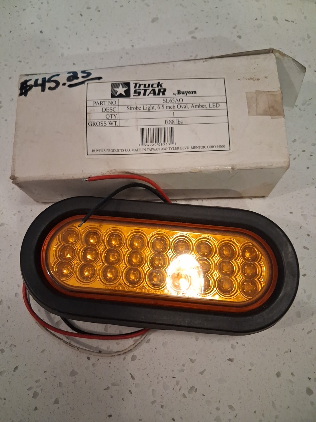 Buyers Products 6 Inch Oval LED Recessed Strobe Light (SL65AO)