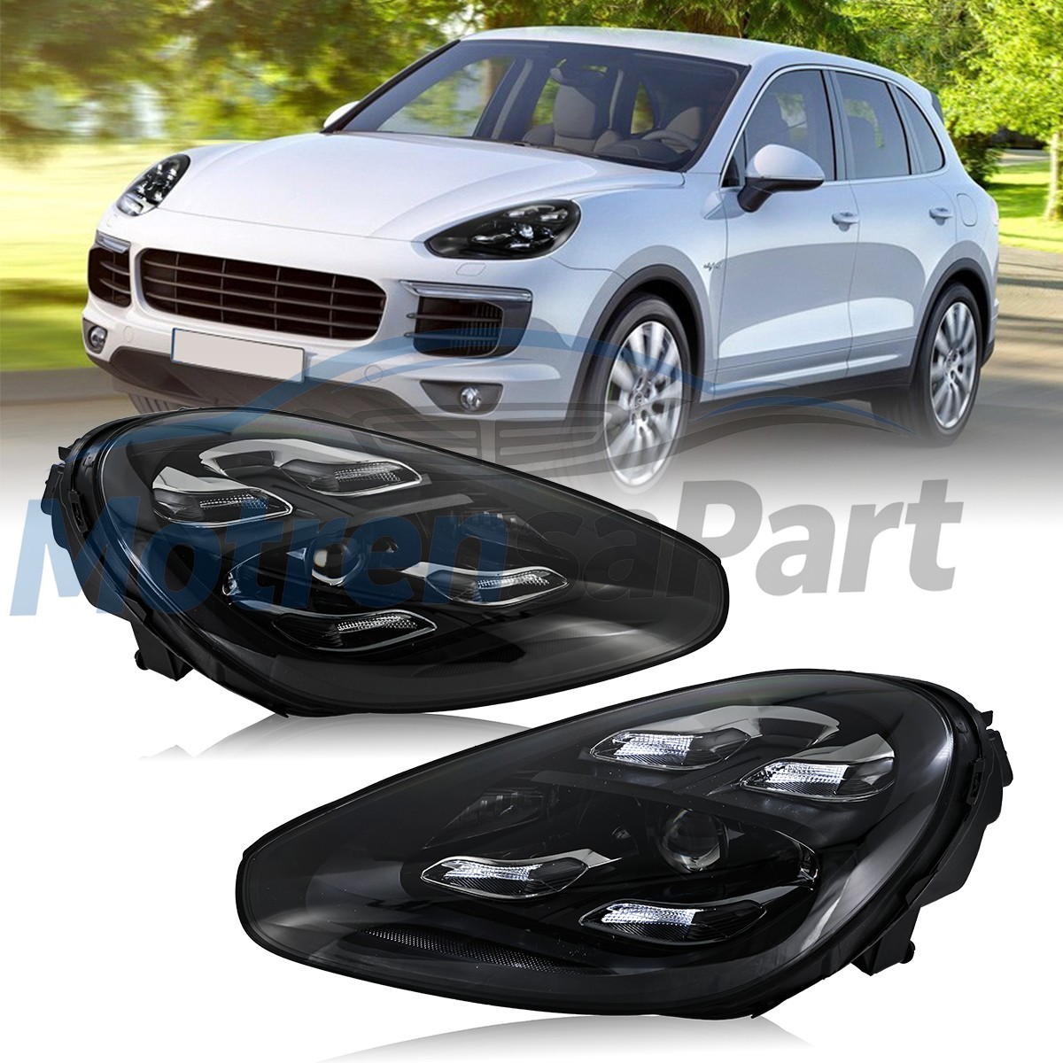 For 2015-2017 Porsche Cayenne 958.2 LED Matrix Headlight Assembly Plug & Play