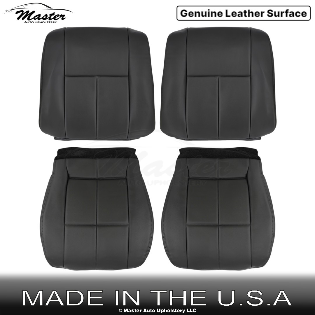 1995-1999 Fits Nissan Maxima GLE Leather Front Replacement Seat Covers Black