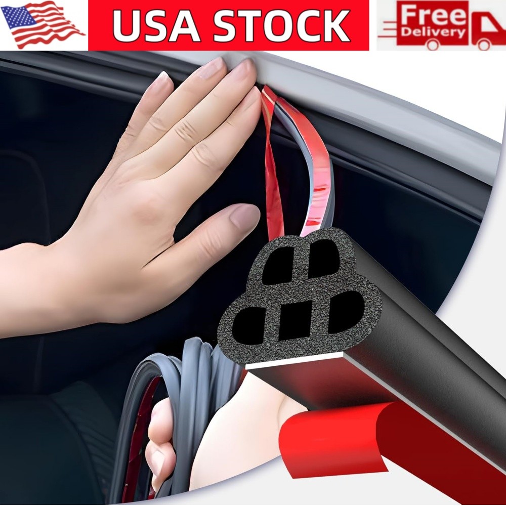 52.5ft Car Auto Rubber Seal Trim Molding Door Edge Lock Protector Weather Strip