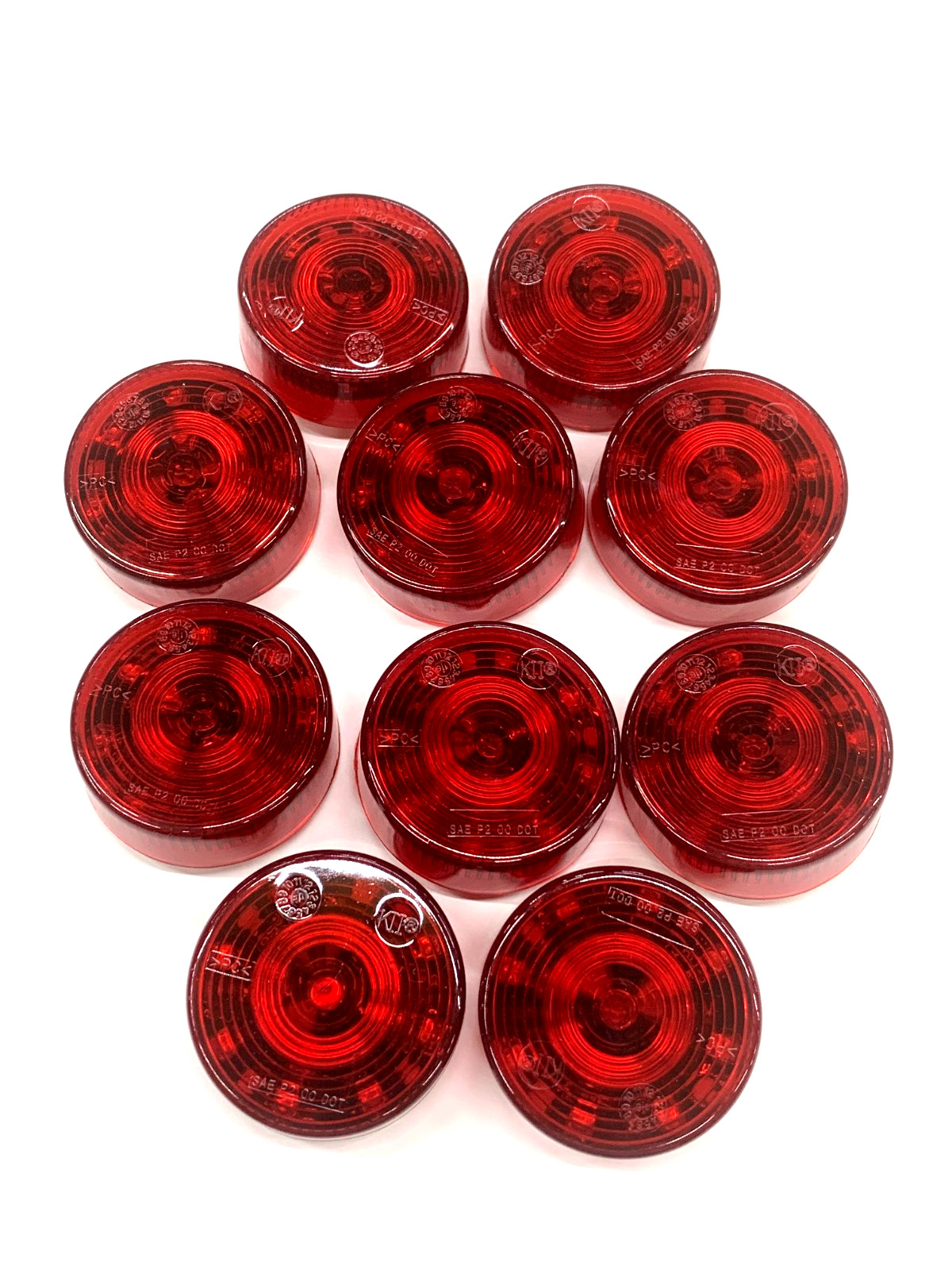 (10) RED 13 LED Light Trailer 2-1/2