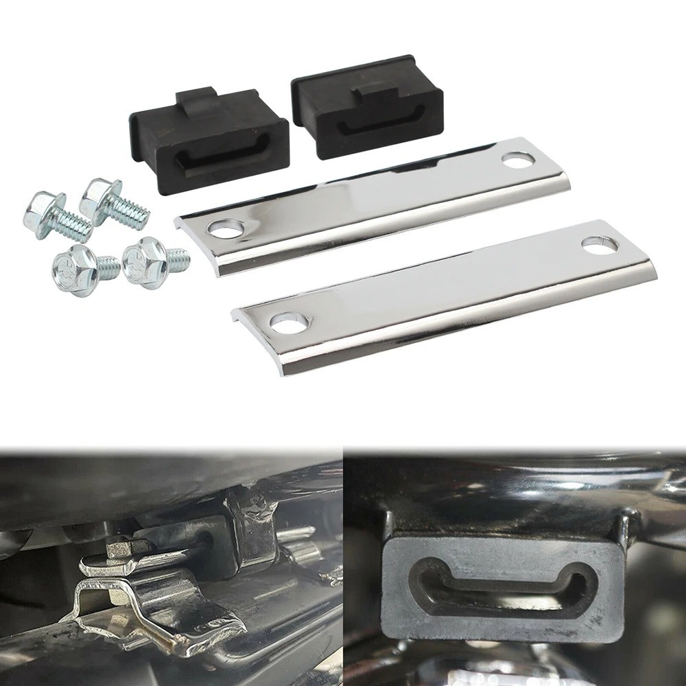 Exhaust Hanger Brackets & Rubber Mount For 1985-2022 Harley Street Electra Glide