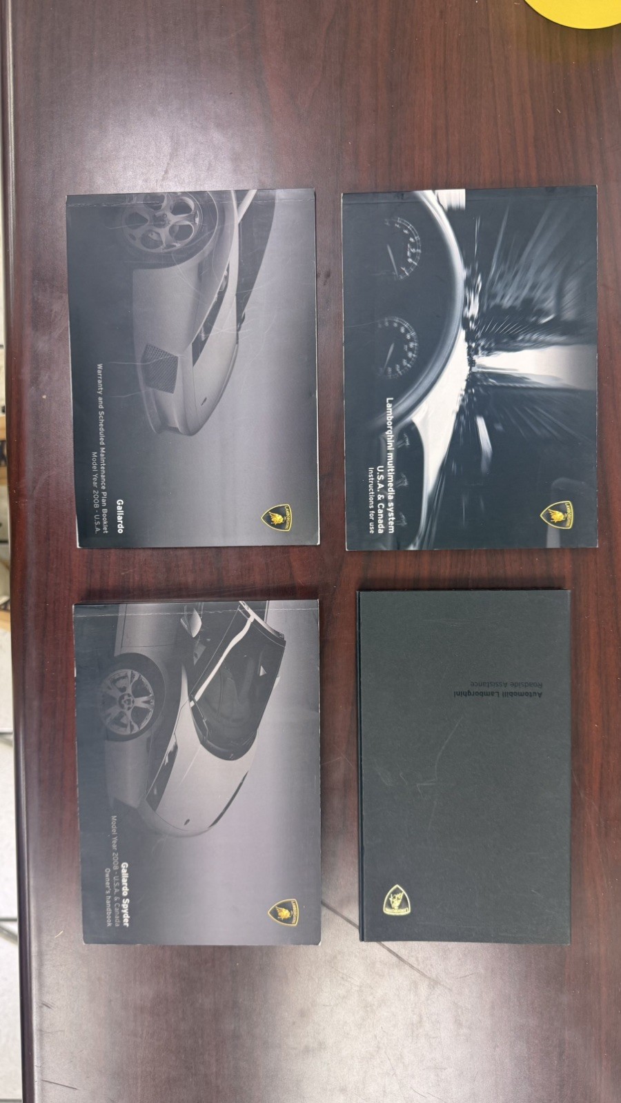 2008 Lamborghini Gallardo Spyder Owners Manual - SET 2008 Lamborghini Gallardo Spyder Owners Manual - SET