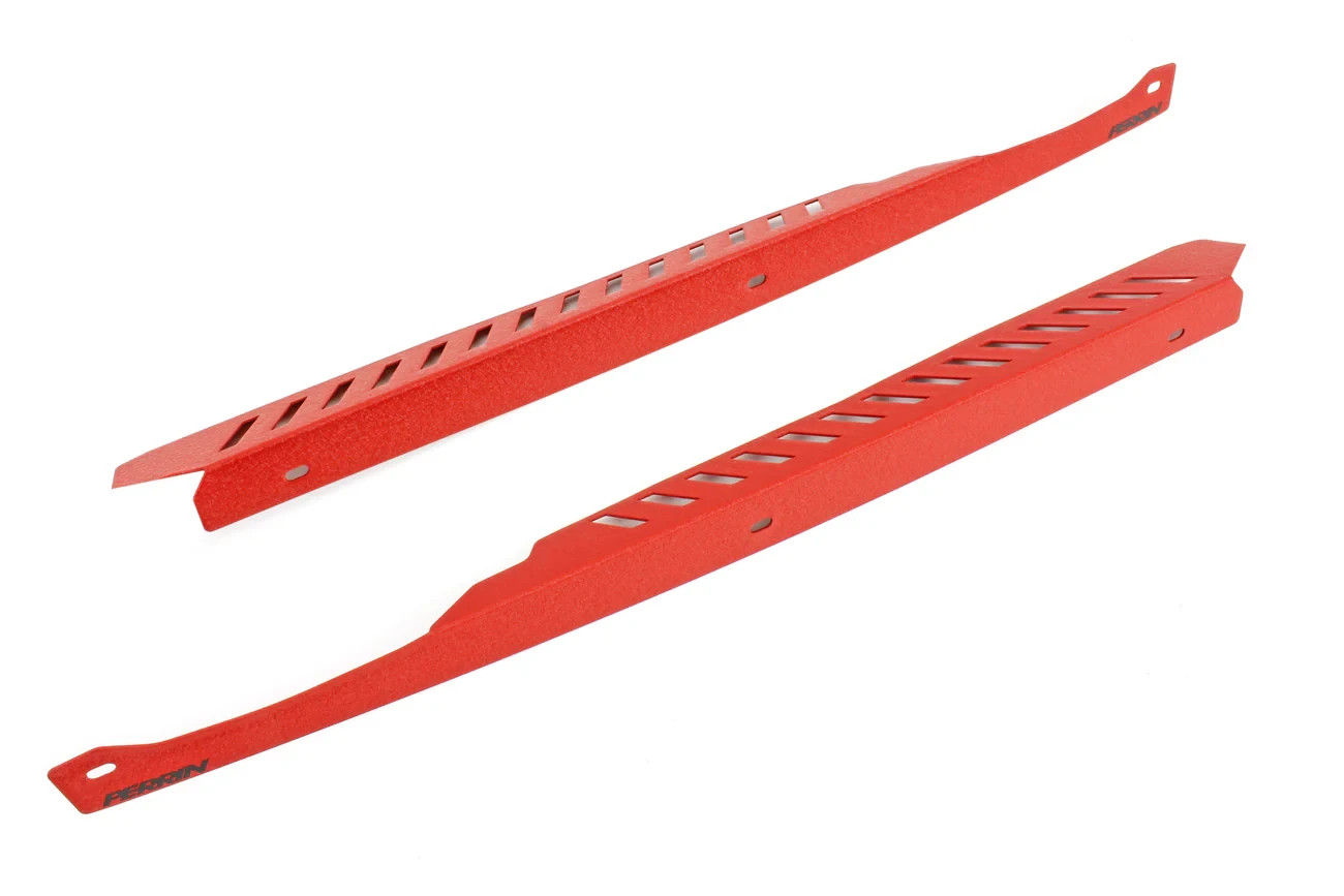 Perrin Performance Aluminum Red Fender Shrouds Set for Subaru WRX & STI 08-14