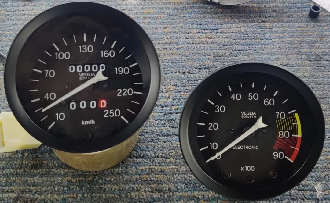LANCIA STRATOS SPEEDOMETER AND TACHOMETER FULLY RESTORED E11