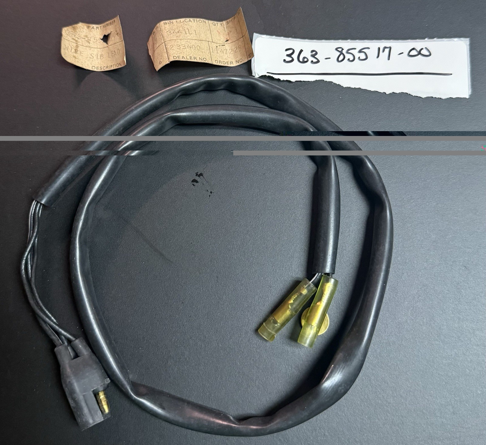 Yamaha MX250 Air Box Sub Lead Wire Harness Connector Cover 363-85517-00