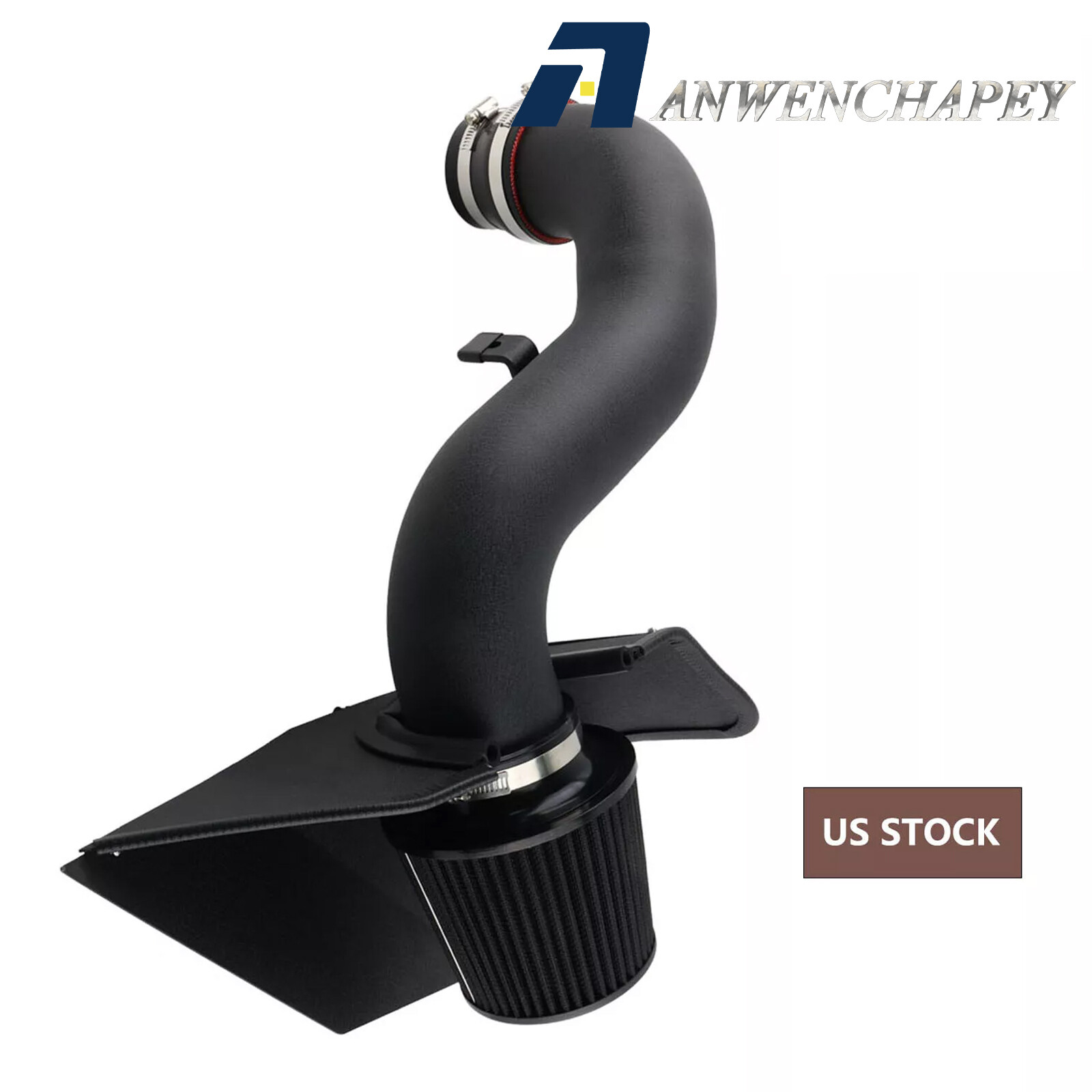 w/Heat Shield For VW Golf GTi R 1.8T 2.0T 2015-2020 Cold Air Intake Filter Kit