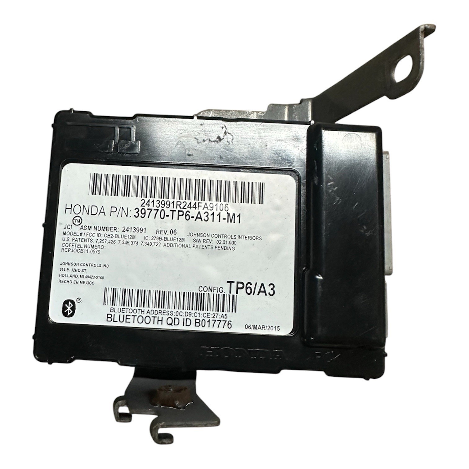 2013-2015 Honda Crosstour Bluetooth Communication Module 39770-TP6-A311-M1