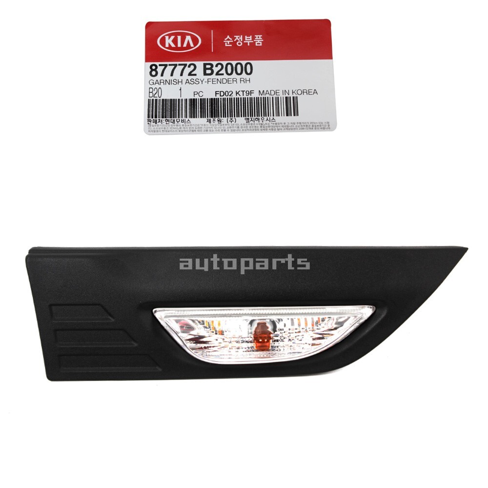 Genuine 87772B2000 Fender Side Repeater Lamp Right Passenger For Kia Soul 14-16