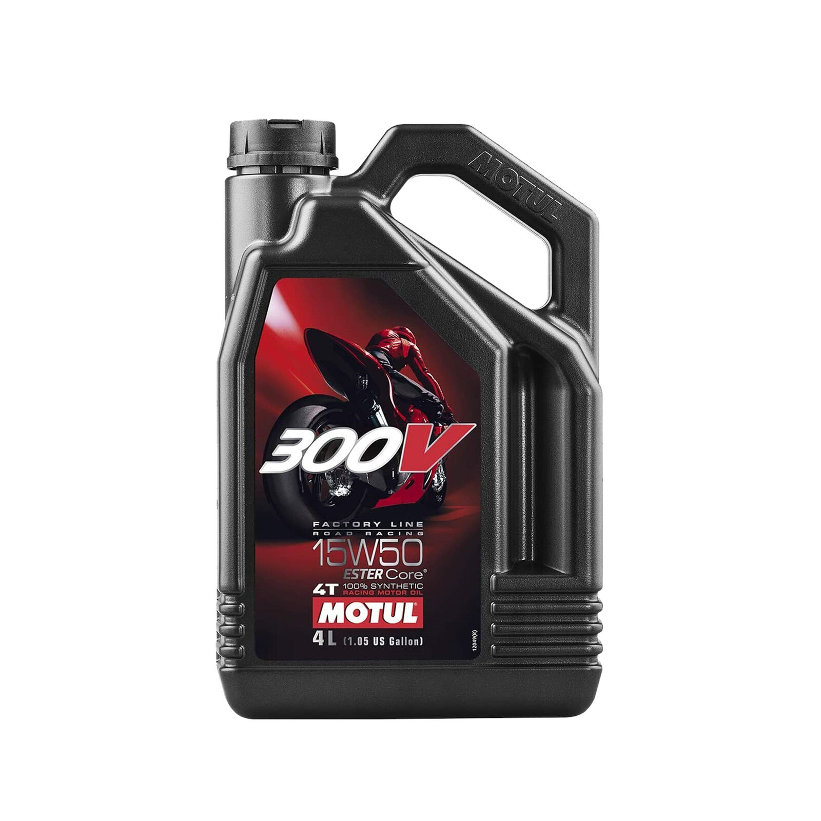 Motul 300V 4T Full Synthetic Motorcycle Oil 15W-50 4 Liter 1.05 Gallon 104129