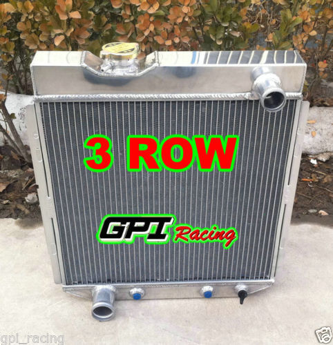 3 row Aluminum Radiator for Ford Mustang Falcon V8 289 259 1964-1966 1965 AT/MT
