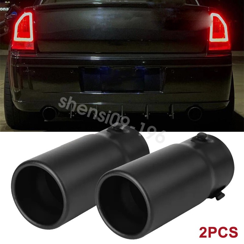 2x Stainless Steel Rear Exhaust Pipe Tail Muffler Tip For Chrysler 300 2005-2021