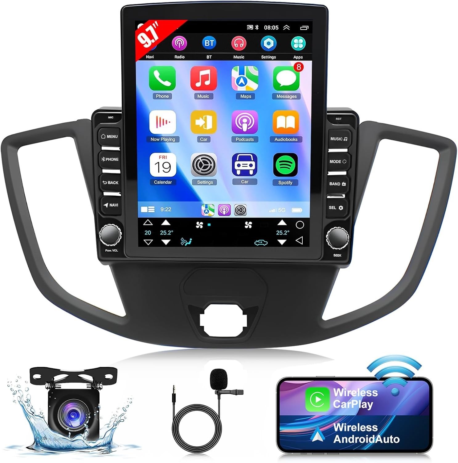 9.7 inch Car Stereo Radio for Ford Transit 2013 2014 2015 2016 2017 2018 2019... 9.7 inch Car Stereo Radio for Ford Transit 2013 2014 2015 2016 2017 2018 2019...