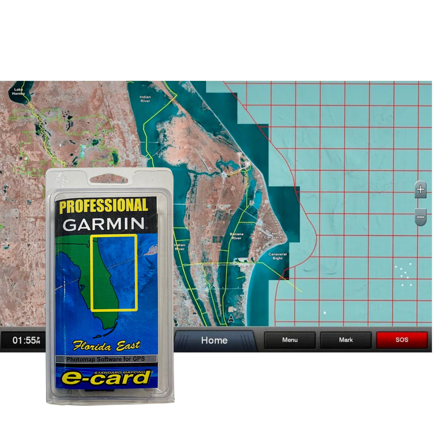 Garmin Standard Mapping Florida East Pen Professional SD/MicroSD Fishfinder Card