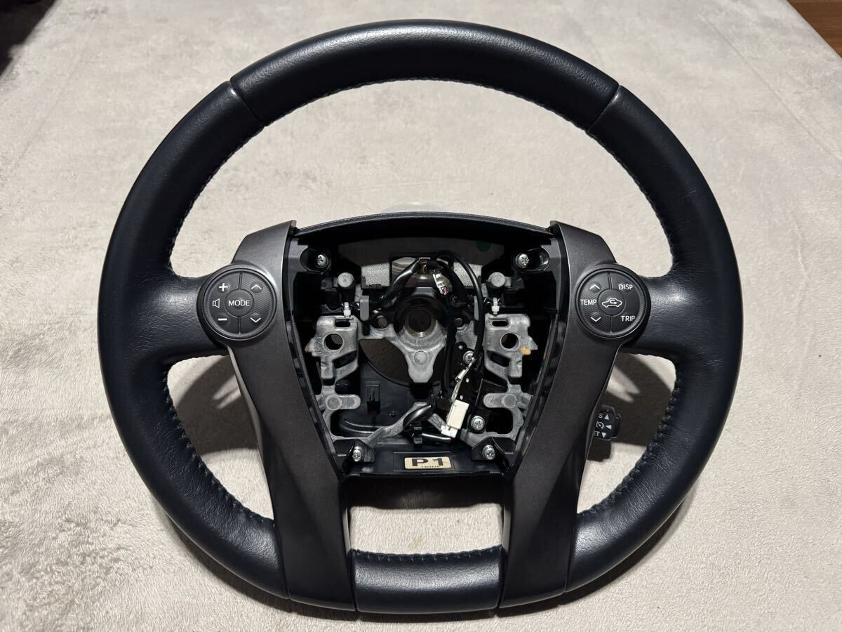Excellent Toyota G\'s Leather Steering Wheel Prius 30 Alpha Aqua Beautiful
