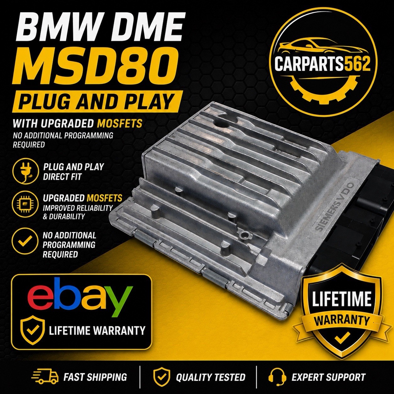 07-10 BMW MSD80 335i 135i N54 E90 E92 ECU DME Engine Control Module