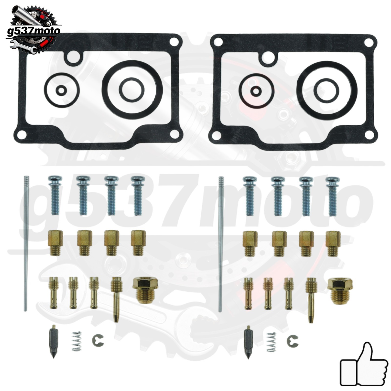 2sets Carburetor Repair Kit for 1997-1999 Polaris Indy Trail Touring 488 -US