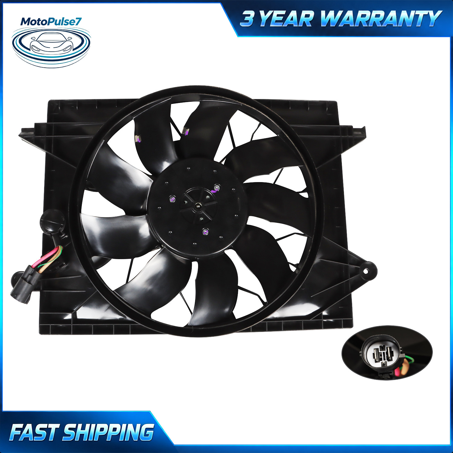 For 2015-22 Dodge Charger & Challenger 6.2L V8 Radiator Cooling Fan Assembly