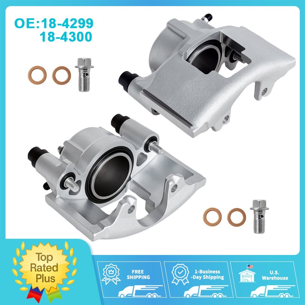 2 Pair Front Brake Calipers For Chevrolet GMC C1500 C2500 K1500 18-4299 18-4300