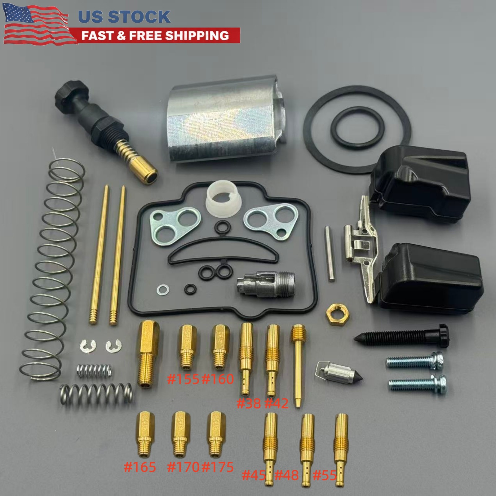 Carb Repair Rebuild Parts Kit for Keihin PWK 34mm 35mm 36mm 38mm 40mm 42mm