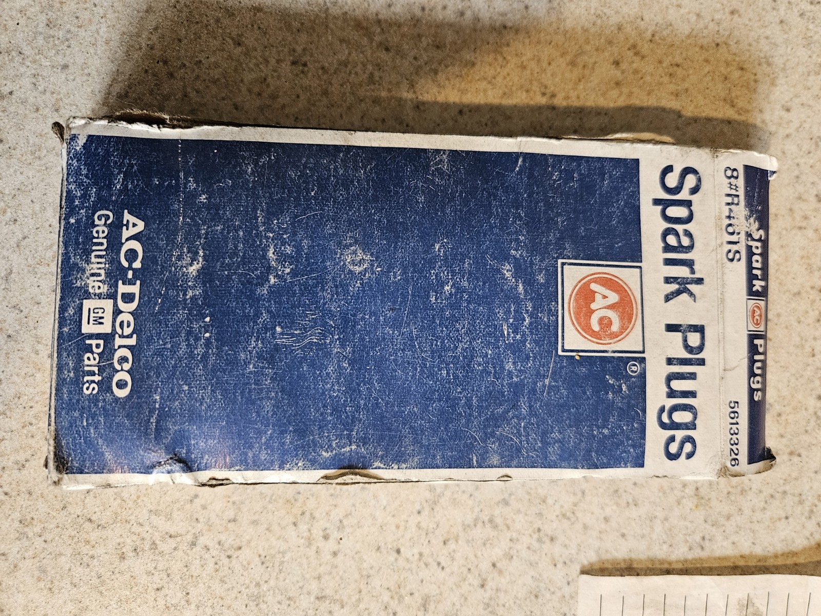 NOS Vintage AC Delco R46TS Spark Plugs Box of 6 Original 1982 Receipt Genuine GM