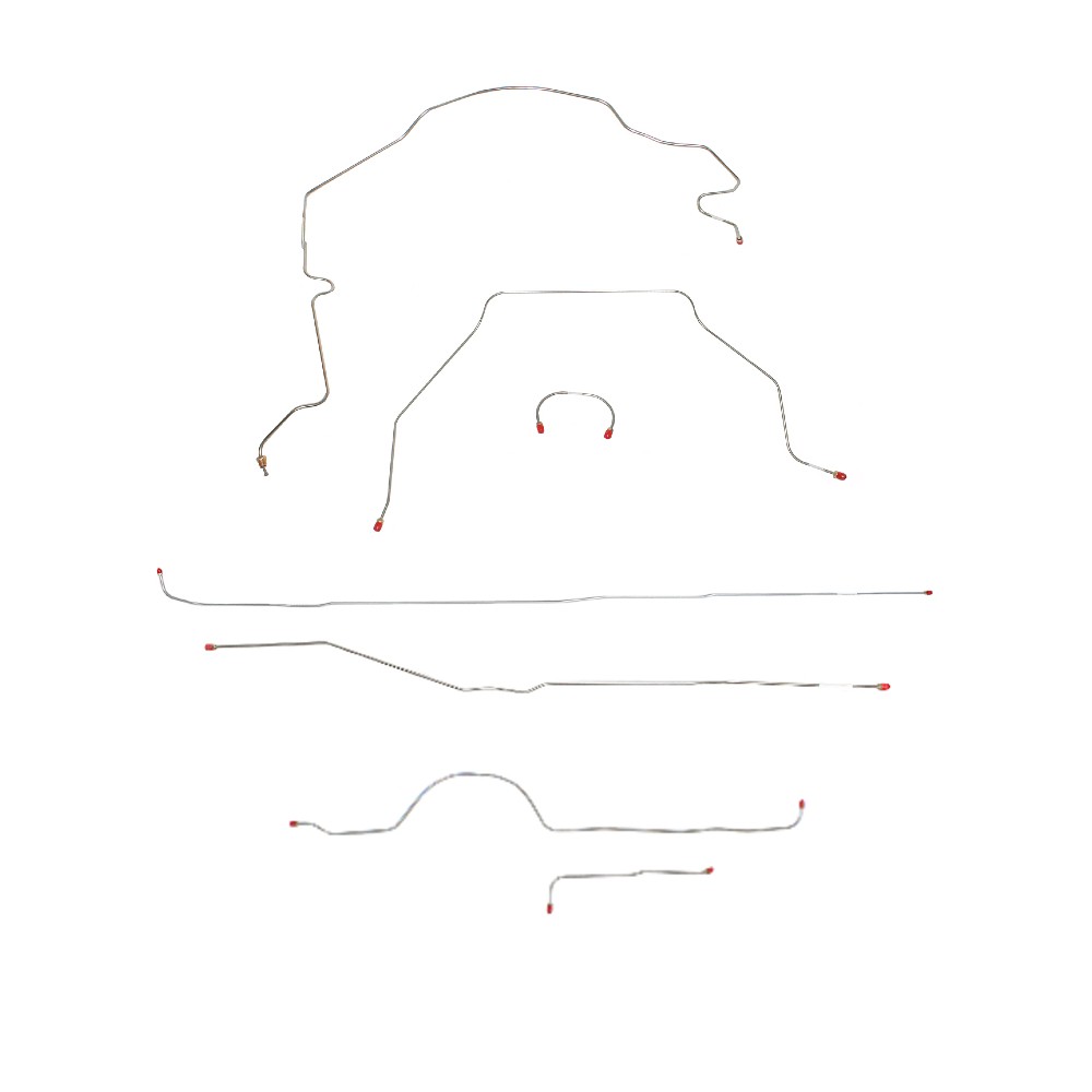 For Chevrolet Truck 3100 1951-1952 Complete Brake Lines Short Bed TCK5101SS-CPP