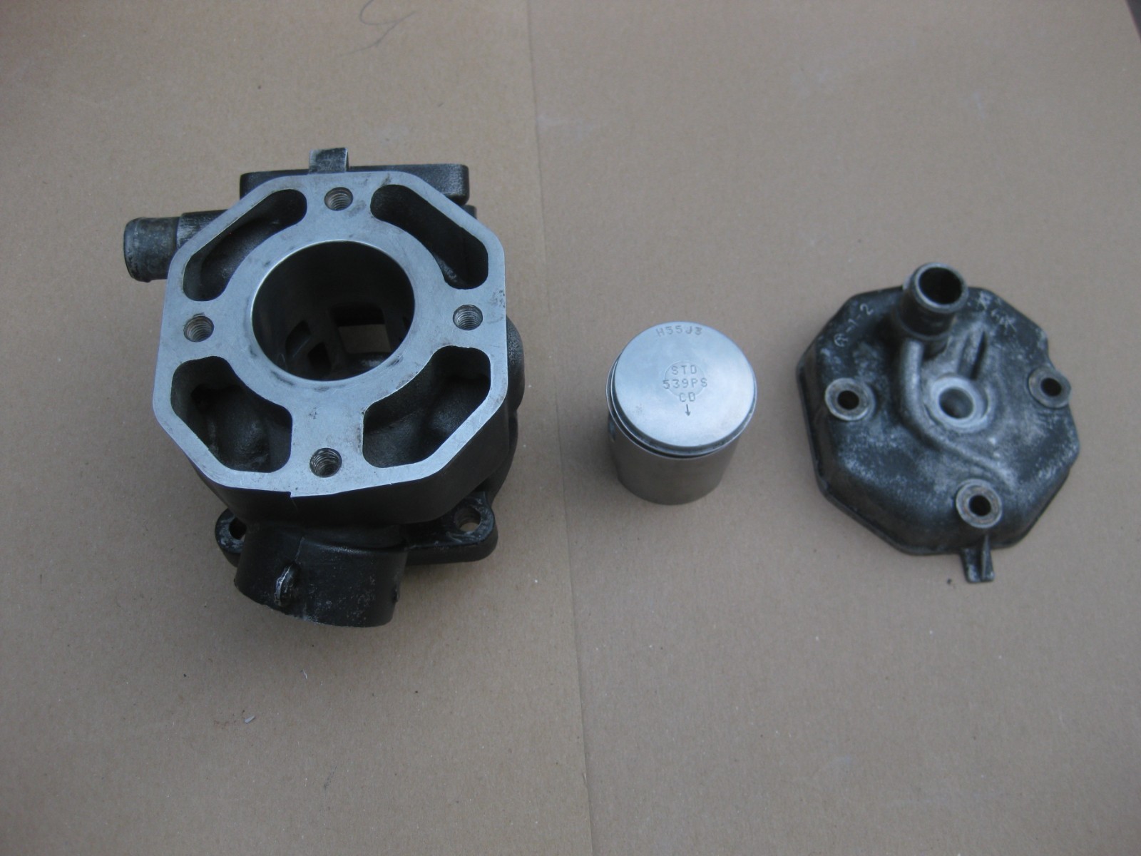 Kawasaki OEM Cylinder Barrel 1986 - 1987 KX80  11005-1506 Head And Weisco Piston