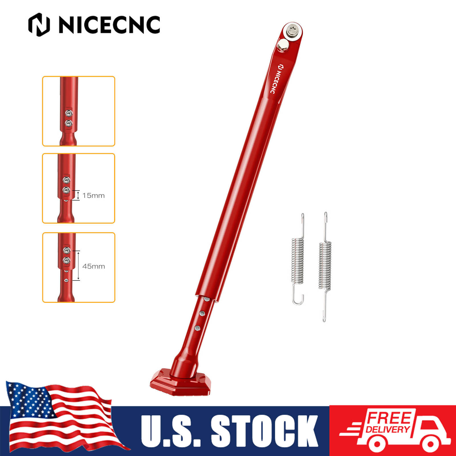 NICECNC Adjustable Side Stand Kickstand For Beta RR 250 300 Xtrainer 2015-2025 NICECNC Adjustable Side Stand Kickstand For Beta RR 250 300 Xtrainer 2015-2025